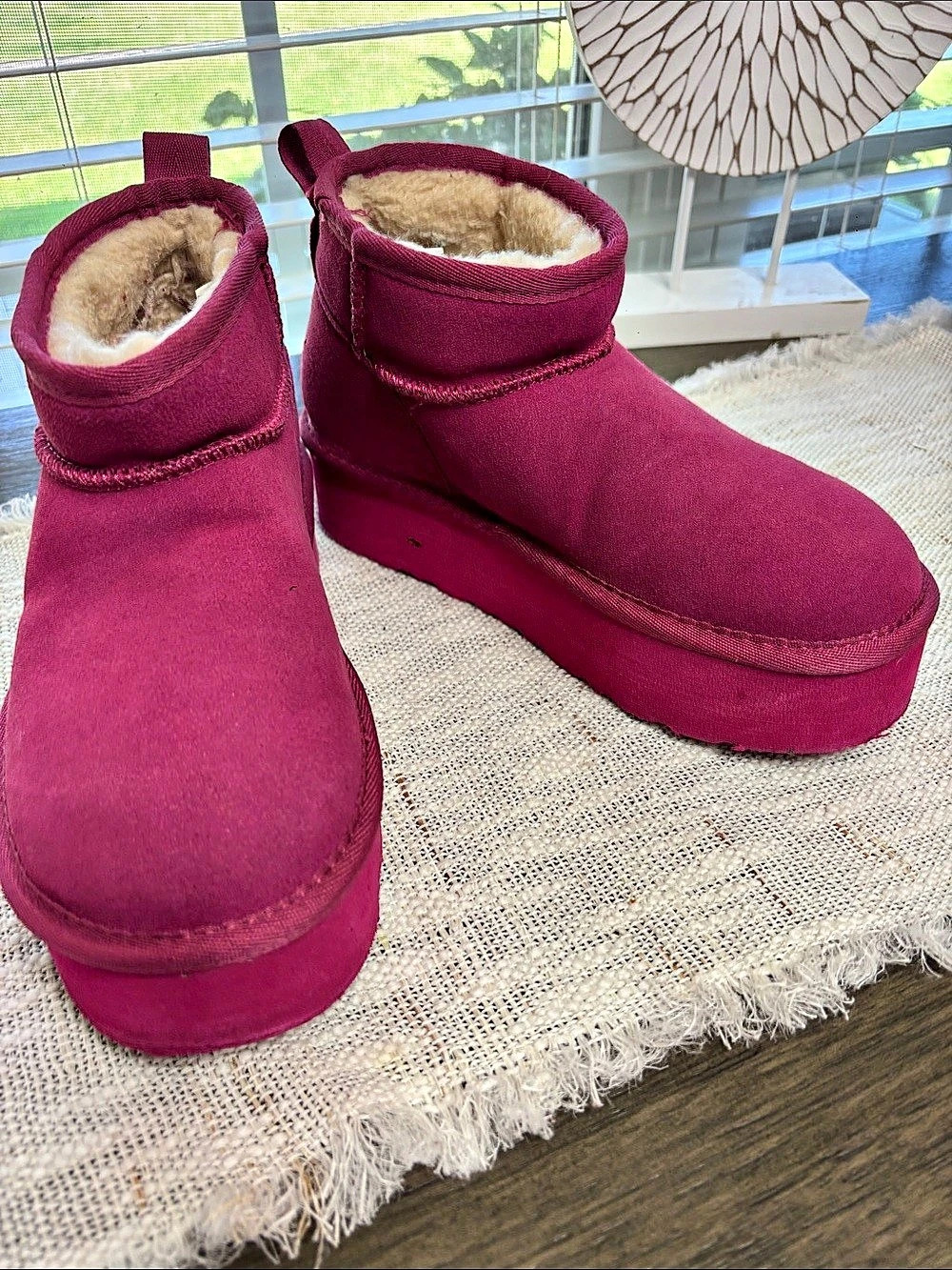 BEARPAW Ankle Boots Pink US 4